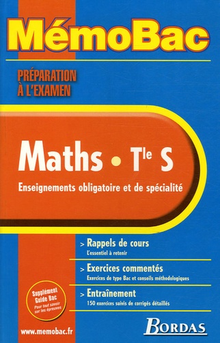 Maths Tle S - Enseignements Obligatoire Et De Spécialité