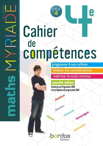 Maths 4e Myriade Cycle 4 - Cahier De Compétences