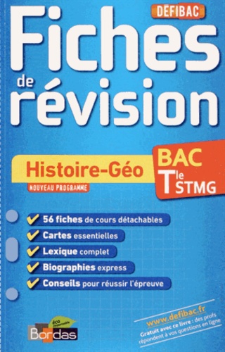 Histoire-Géographie Tle Stmg - Fiches De Révision