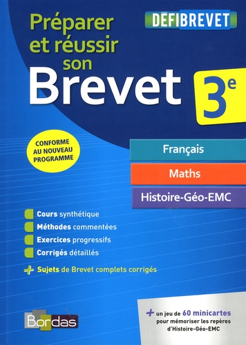 Préparer Et Réussir Son Brevet 3e