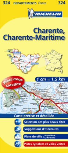 CARTE MICHELIN N° 324 CHARENTE-CHARENTE MARITIME