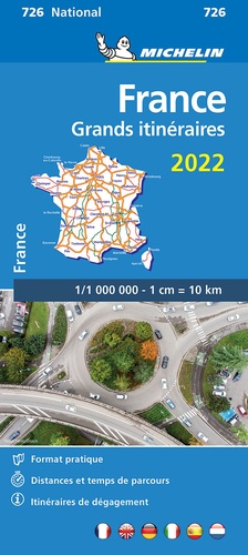 France Route Planning 2022 - Michelin National Map 726