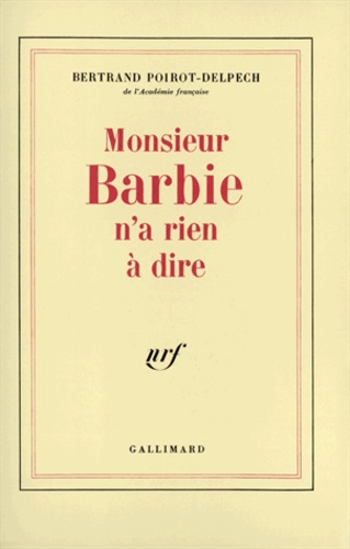 Mons Barbie N'a Rien À Dire