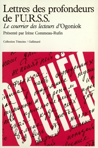 Lettres Des Profondeurs D'urss