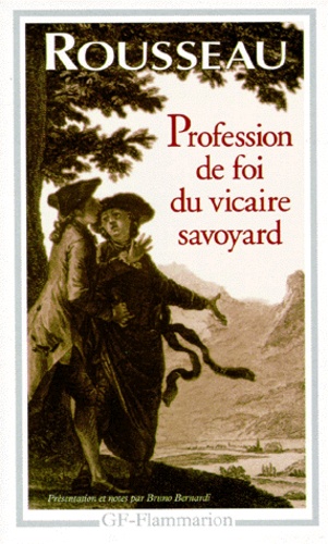 Profession De Foi Du Vicaire Savoyard