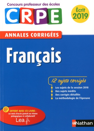 Français Écrit - Annales Corrigées
