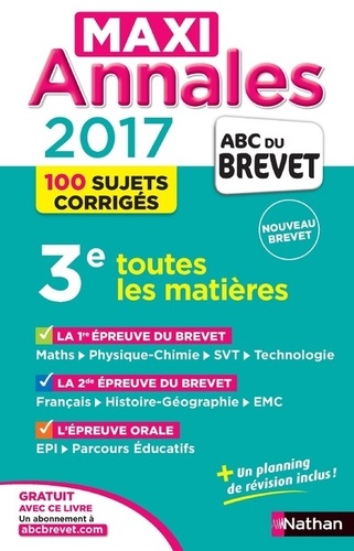 Maxi-Annales Abc Du Brevet