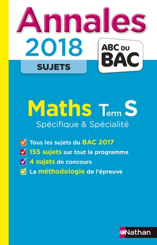 Mathématiques Tle S Spécifique Et Spécialité - Sujets