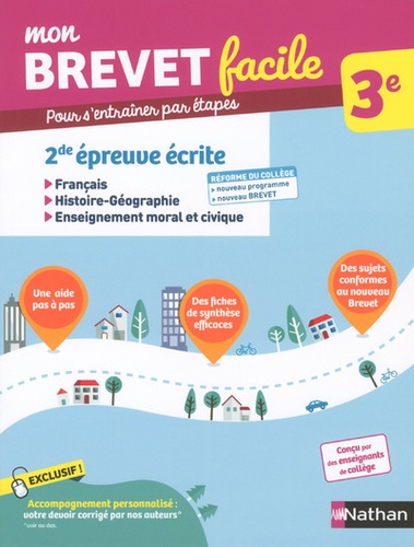 2de Épreuve : Français, Histoire-Géographie-Enseignement Moral Et Civique 3e