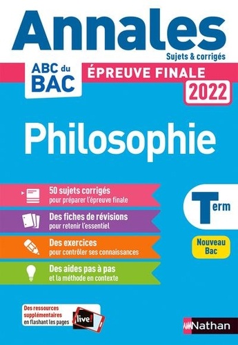 Philosophie Tle - Sujets & Corrigé