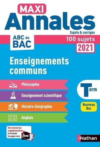 Enseignements Communs Tle - Edition 2021