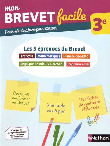 Les 5 Épreuves Du Brevet 3e - Français, Mathématiques, Histoire-Géo-Emc, Physique-Chimie-Svt-Techno, L'épreuve Orale