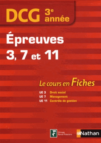 Dcd 3e Année Epreuves 3, 7 Et 11