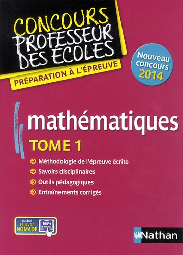 Mathématiques - Tome 1 - Edition 2014