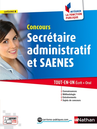Concours Secrétaire Administratif Et Saenes, Catégorie B Numéro 1 - Edition 2016