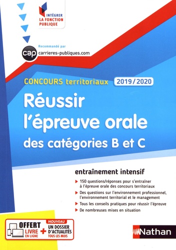 Concours Territoriaux - Réussir L'épreuve Orale Des Catégories B Et C - Edition 2019-2020
