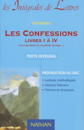 Les Confessions - Livres 1 A 4
