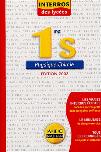 Physique Chimie 1ère S - Edition 2003
