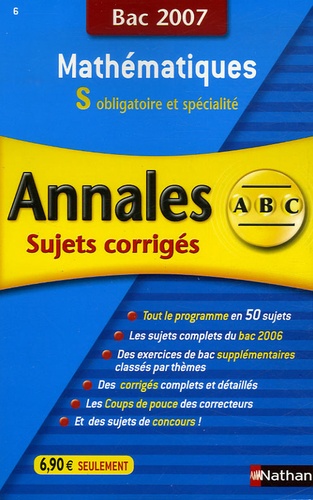 Mathématiques S - Annales Corrigés, Bac 2007