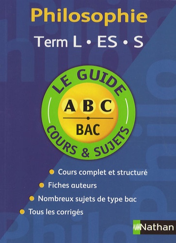 Philosophie Tle L, Es, S