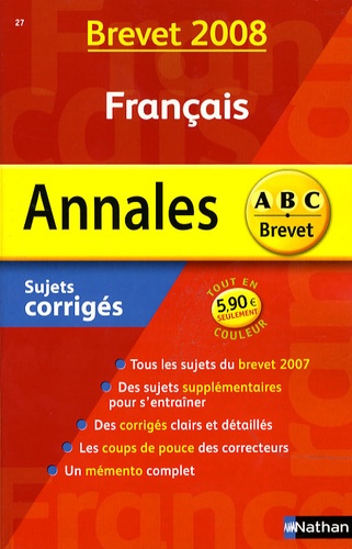 Français - Sujets Corrigés