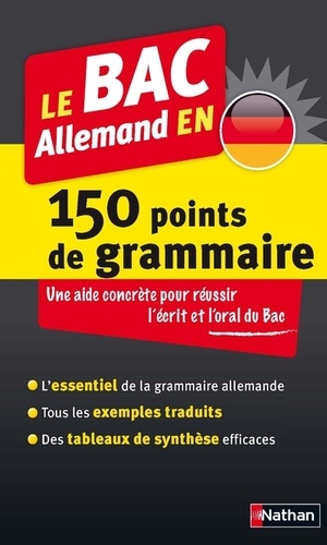Le Bac Allemand En 150 Points De Grammaire