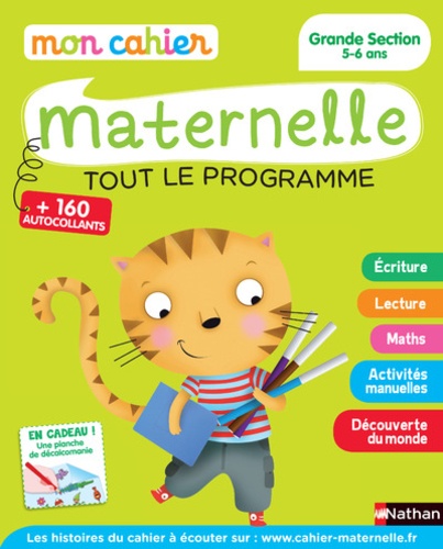Mon Cahier Maternelle Grande Section 5-6 Ans - Tout Le Programme