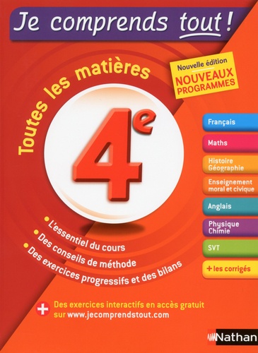 Toutes Les Matières 4e - Edition 2016