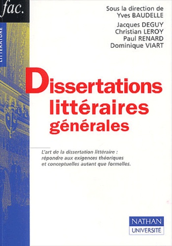 Dissertations Litteraires Generales