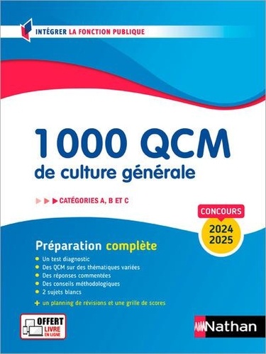 1 000 Qcm De Culture Générale - Catégories A, B, C