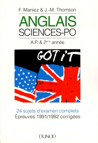 Anglais Sciences Po - 24 Sujets D'examen Complets, 4eme Edition