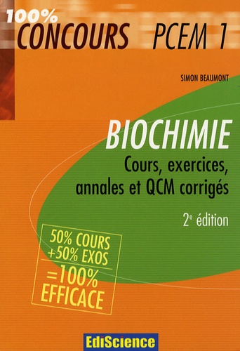 Biochimie Pcem 1 - Cours, Exercices, Annales Et Qcm Corrigés