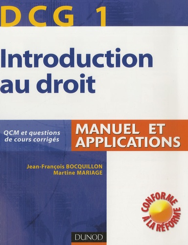 Introduction Au Droit Dcg1 - Manuel Et Applications