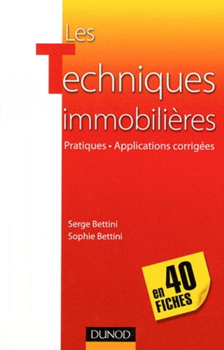 Les Techniques Immobilières En 40 Fiches