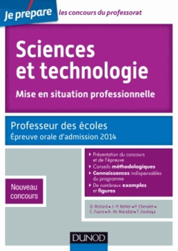 Sciences Et Technologie, Mise En Situation Professionnelle - Professeur Des Écoles, Epreuve Orale D'admission, Nouveau Concours