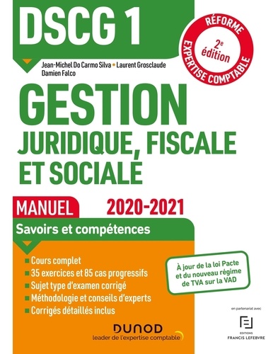 Gestion Juridique, Fiscale Et Sociale Dscg 1 - Manuel