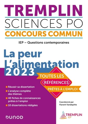 Tremplin Sciences Po Concours Commun Iep - Questions Contemporaines - La Peur L'alimentation