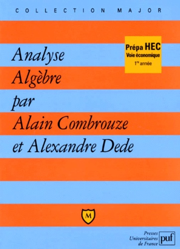 Analyse Algèbre