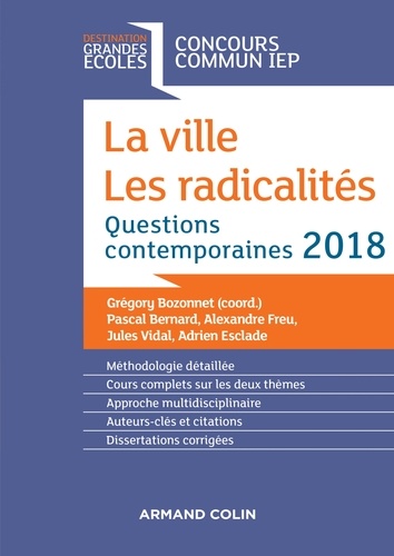 La Ville, Les Radicalités - Questions Contemporaines