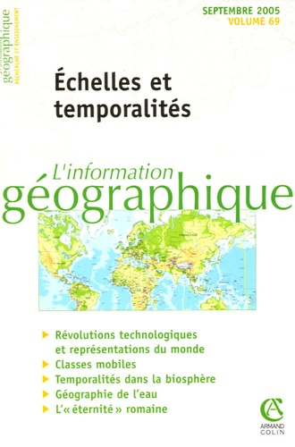 L'information Géographique N° 69, Septembre 200 - Echelles Et Temporalités