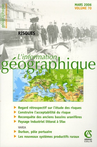 L'information Géographique N° 70, Mars 2006 - Risques