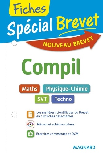 Compil Épreuve Écrite 1 Spécial Brevet Fiches - Maths / Physique-Chimie / Svt / Techno