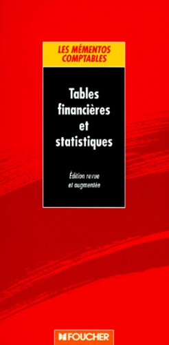 Tables Financieres Et Statistiques - Edition 1995