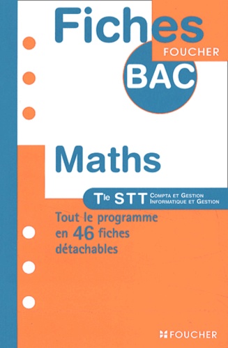 Maths Terminale Stt