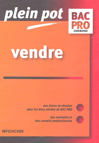 Vendre Bac Pro Commerce