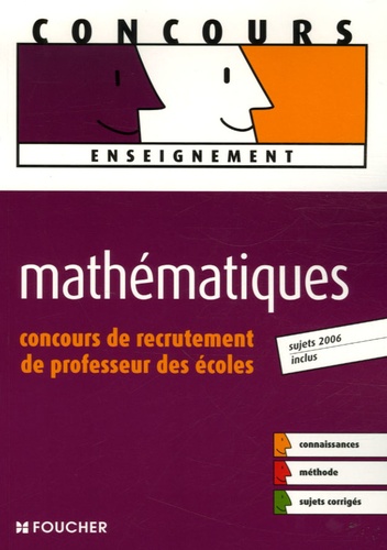 Mathématiques - Concours De Recrutement De Professeur Des Écoles