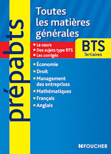 Toutes Les Matières Générales Bts Tertiaires