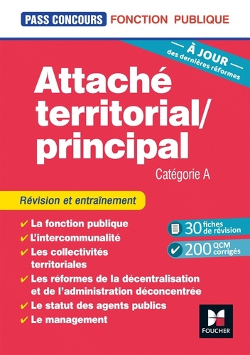Attaché Territorial/Principal - Catégorie A