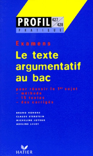 Le Texte Argumentatif Au Bac - Examens