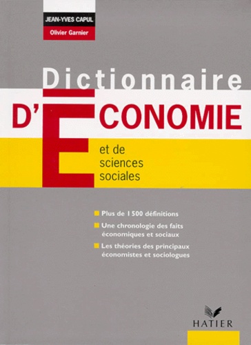 Dictionnaire D'economie Et De Sciences Sociales